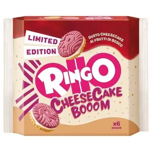Pavesi Ringo GR165 Cheesecake Frutti di Bosco Biscotti Ripieni edizione speciale