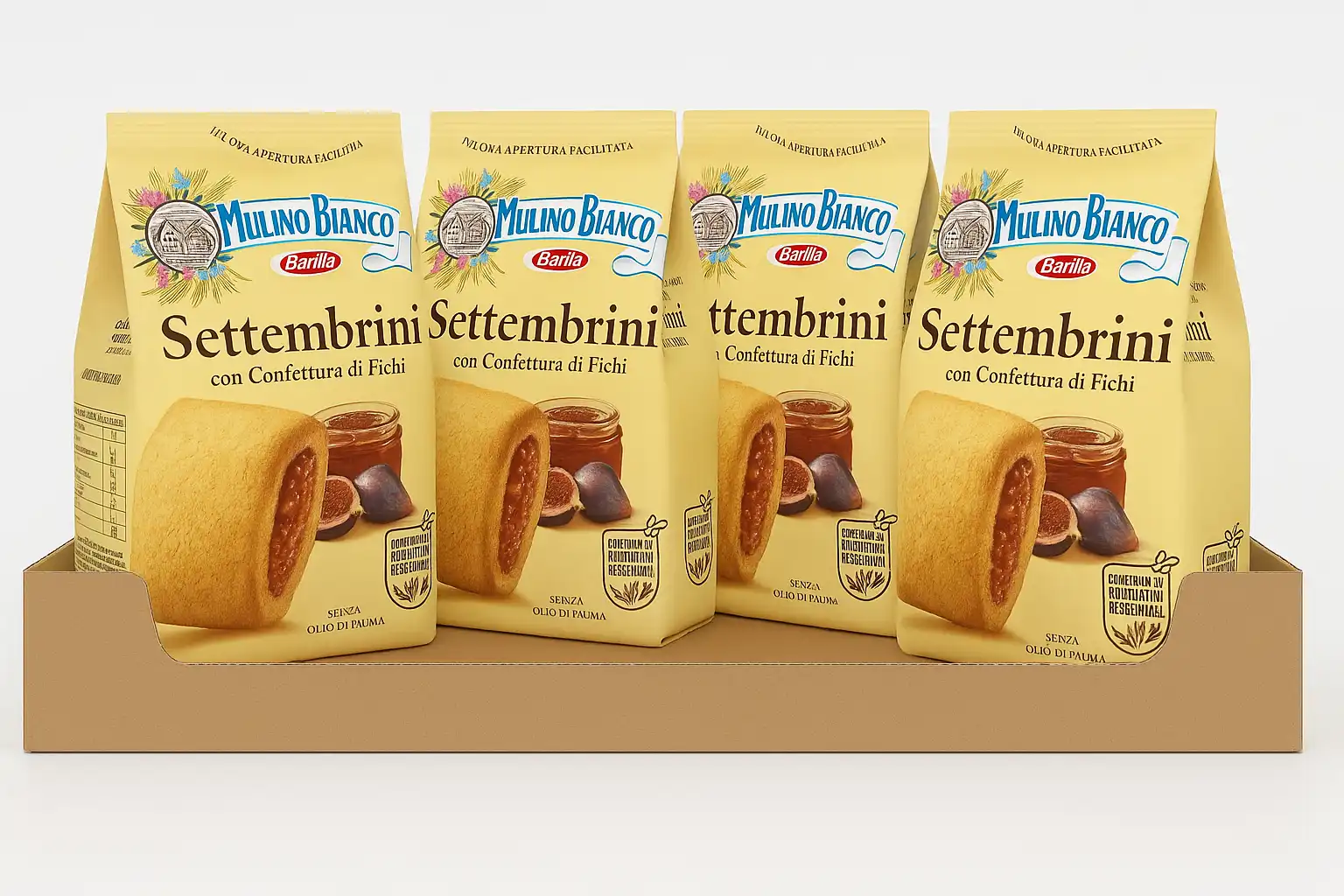 4x Biscotti Settembrini con Confettura di Fichi 300g – Totale 1,2kg Barilla