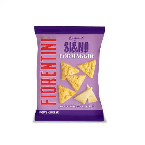 8x Fiorentini Si&No Gallette di Mais al Formaggio 40g – Non Fritte Senza Glutine