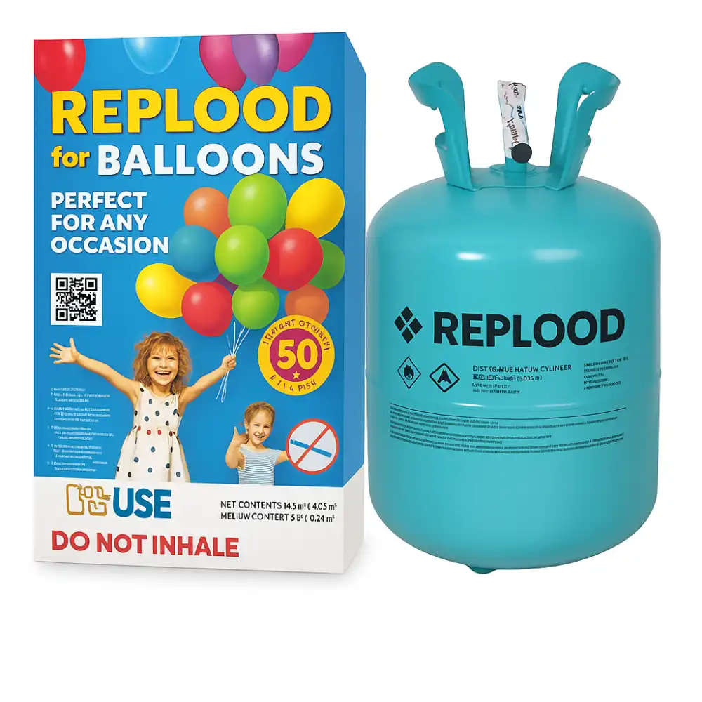 Bombola Elio usa e getta 0,40 mc per 50 palloncini da 9"