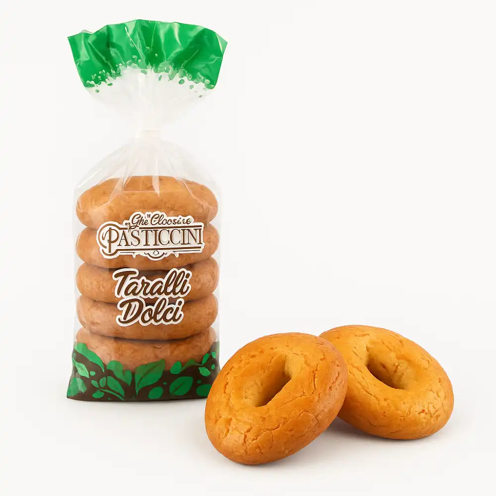 Taralli Dolci di Pasta Frolla – Morbidi e Saporiti – Confezione da 1 Kg