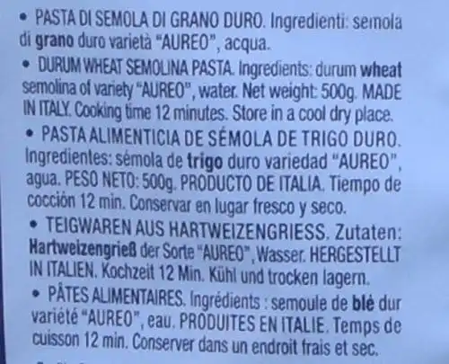 8x Voiello Tortiglioni 500g – Pasta Trafilata al Bronzo con Grano Aureo Italiano