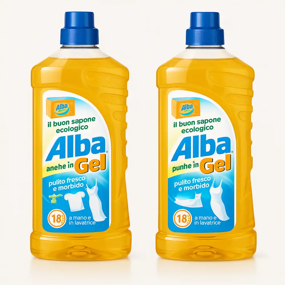 2 x Alba Gel Bucato Ecologico 18 Lavaggi – Detersivo Liquido Convenienza