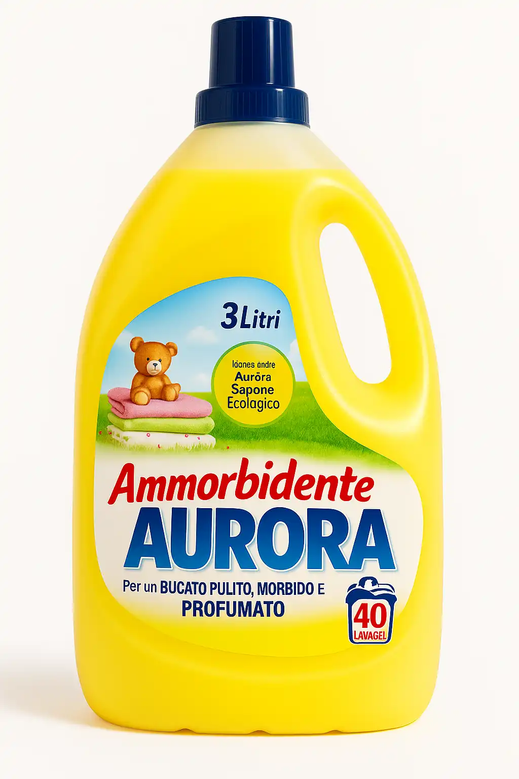 Ammorbidente Aurora 3L x2 (6L Tot) – 40 Lavaggi, Bucato Morbido e Profumato