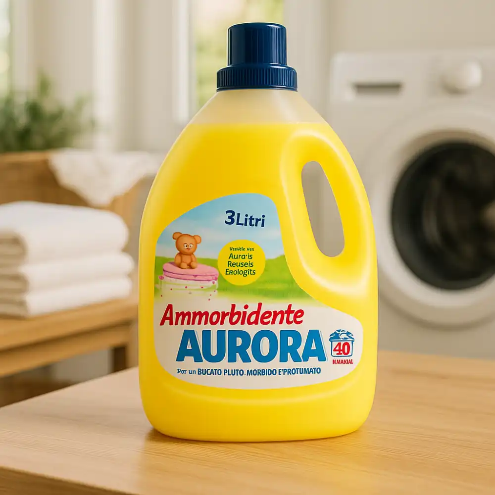 Ammorbidente Aurora 3L x4 (12L Tot) – 40 Lavaggi, Bucato Morbido e Profumato