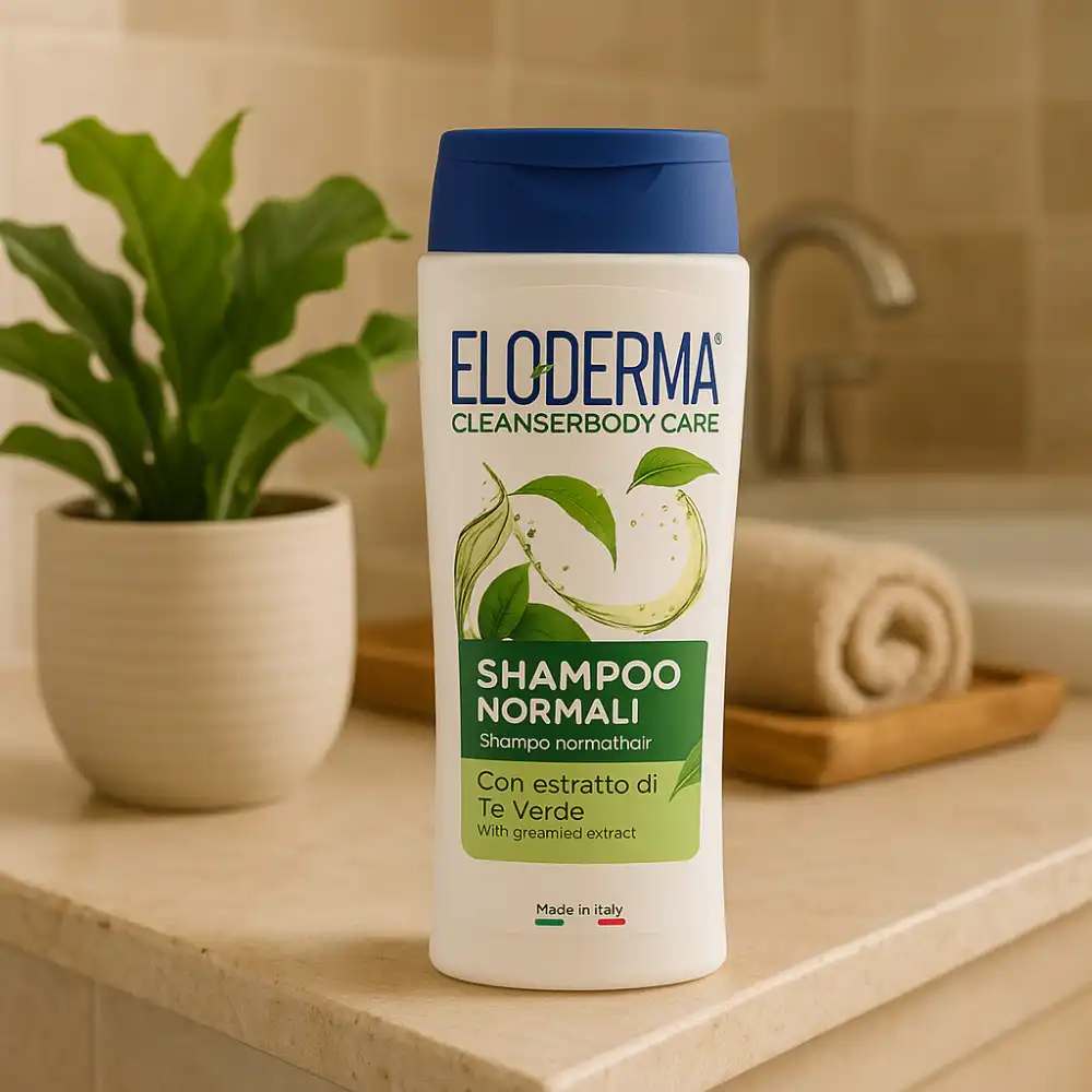 6x Eloderma Shampoo Capelli Normali 75ml Minisize Travel Size Delicato Quotidian