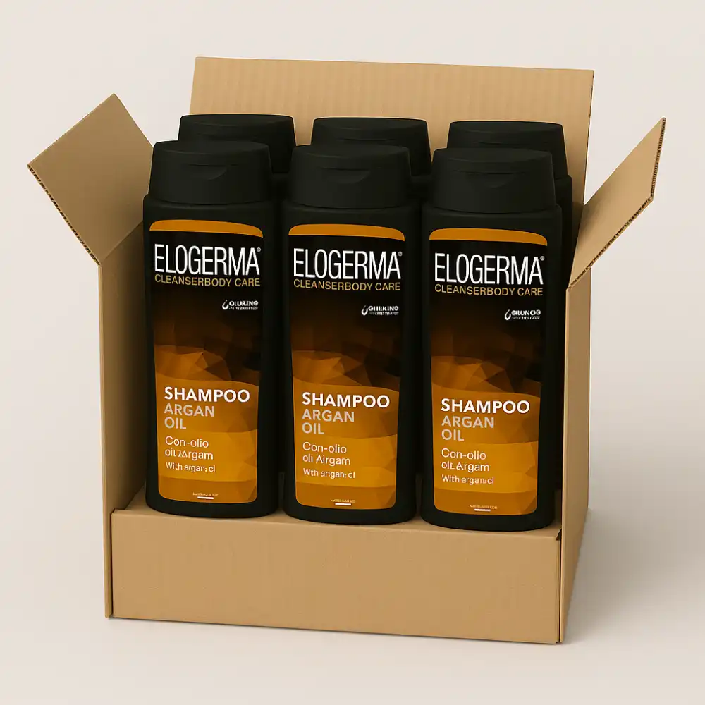 6x Eloderma Shampoo Argan 75ml Minisize Travel Size Nutriente Idratante Capelli
