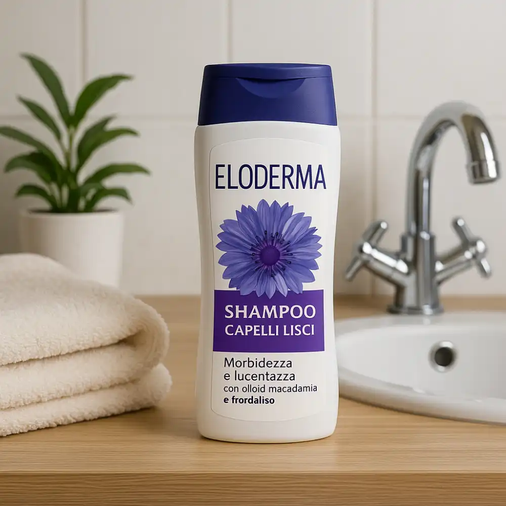 6x Eloderma Shampoo Capelli Lisci 75ml Minisize Travel Size Disciplin Lucentezza
