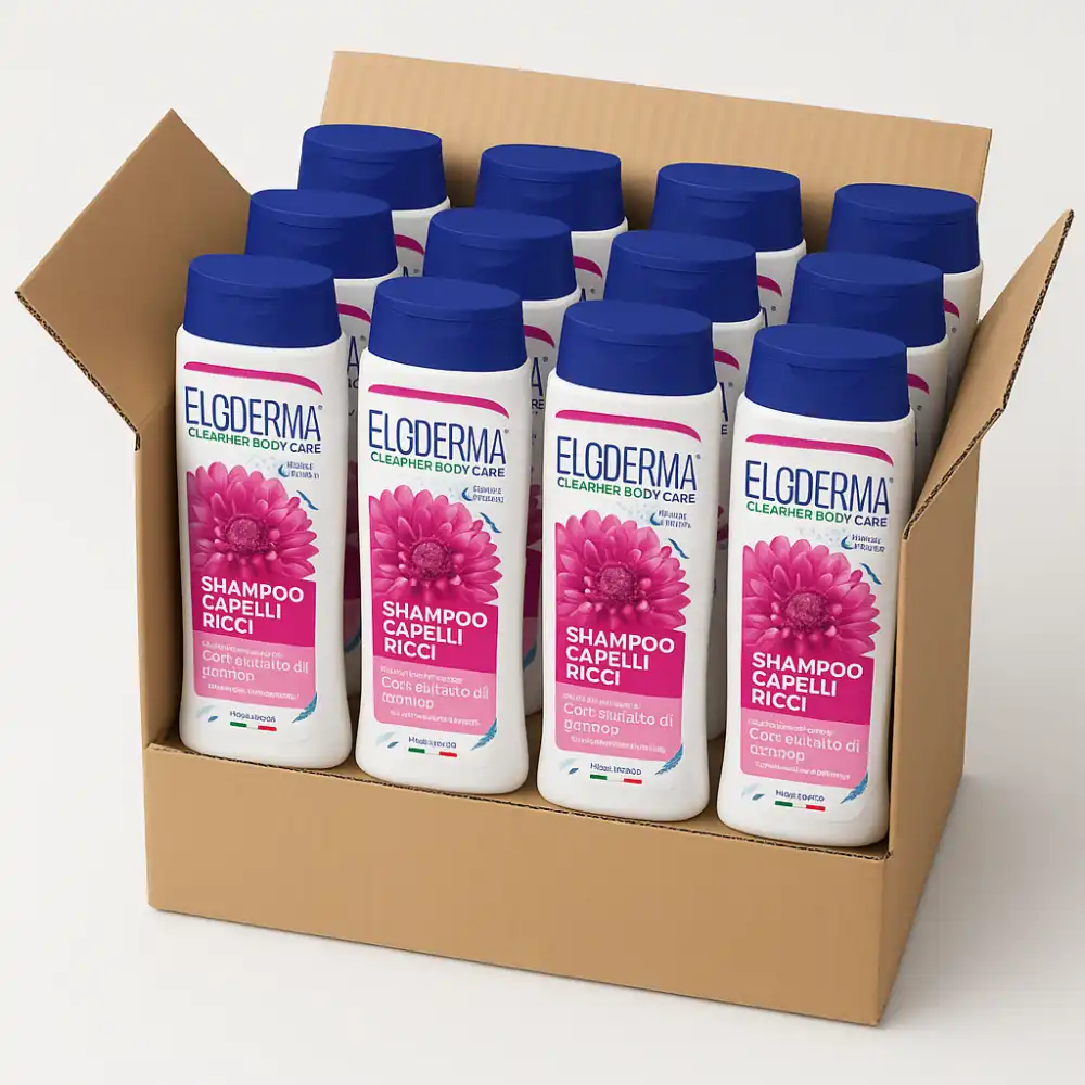 12x Eloderma Shampoo Ricci 75ml Minisize Travel Size Definizione Cura Capelli