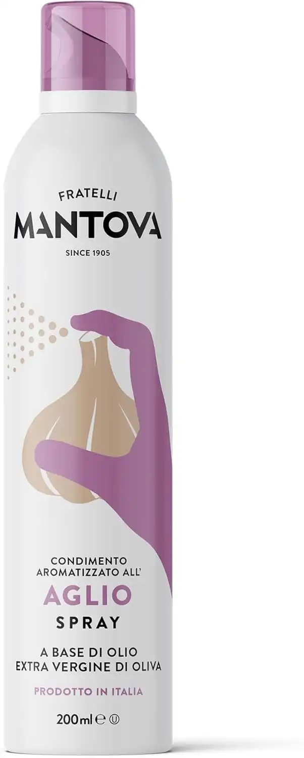 Olio Spray all’Aglio 200ml Extra Vergine di Oliva 100% Naturale Made in Italy