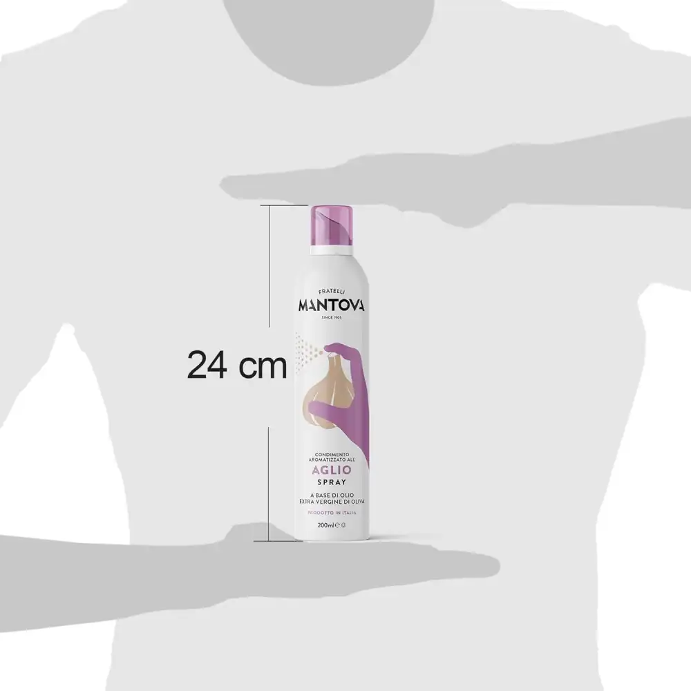 Olio Spray all’Aglio 200ml Extra Vergine di Oliva 100% Naturale Made in Italy