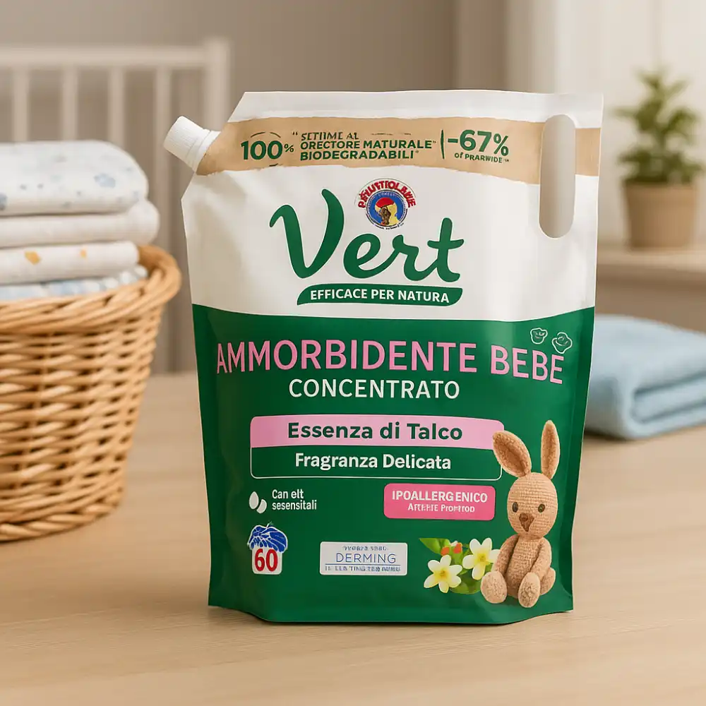 Vert Ecodetergente Lavatrice 1200ml 30 Lavaggi Eucalipto Aloe Naturale