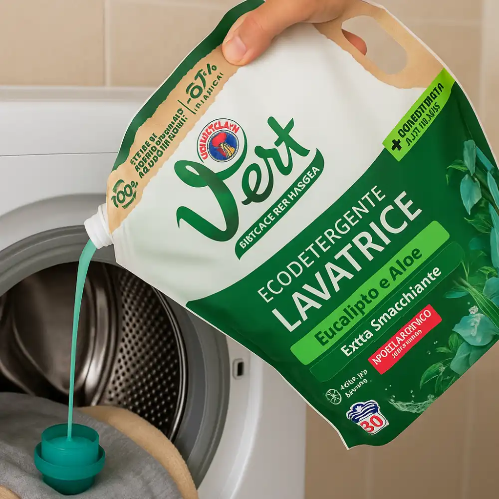 CHANTECLAIR Vert Lavatrice Liquido Aloe 30 Lavaggi Eco – Detergente Naturale