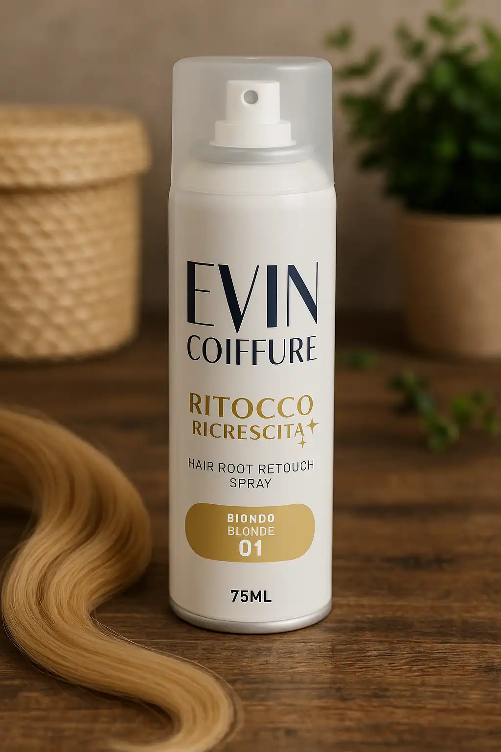 EVIN COIFFURE Spray Ritocco Ricrescita Capelli 01 Biondo 75ml Correttore