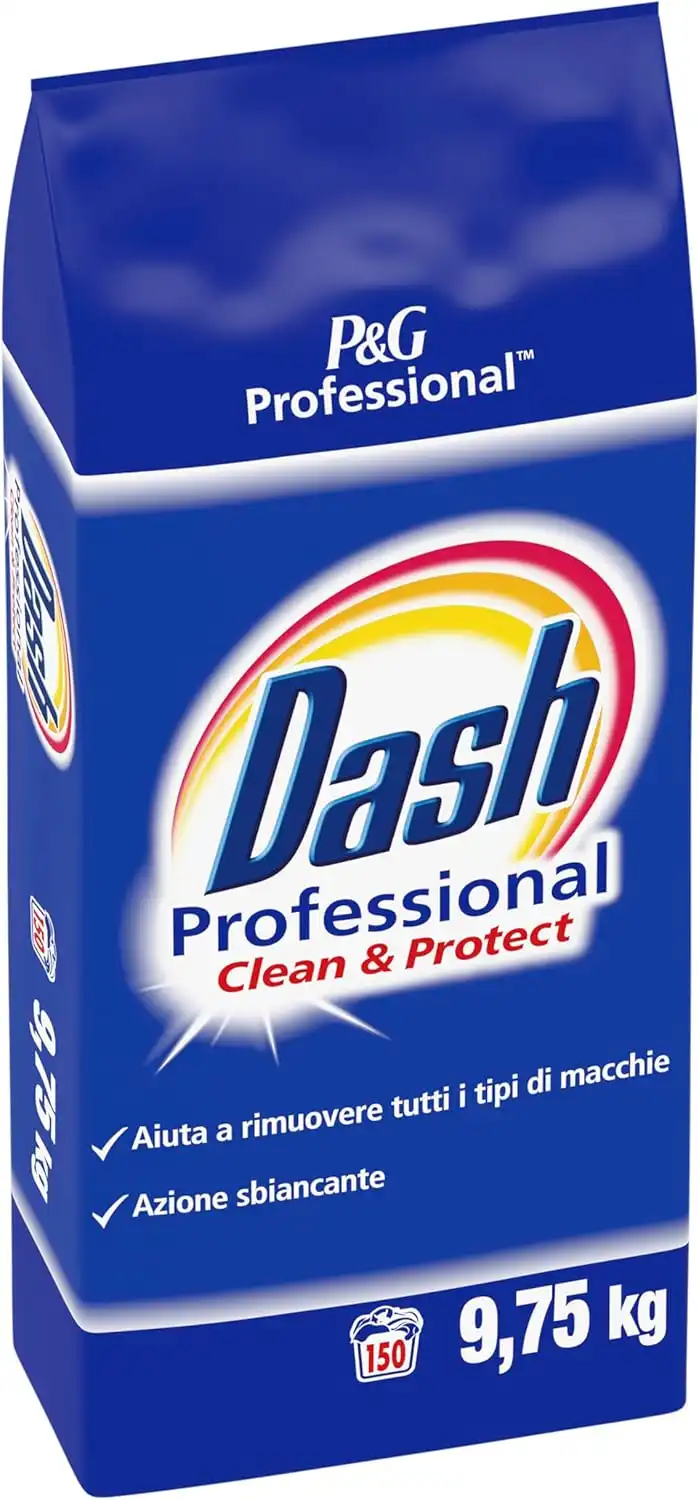 Dash Professional Clean & Protect 9,75Kg 150 Lavaggi Detersivo Polvere Lavatrice