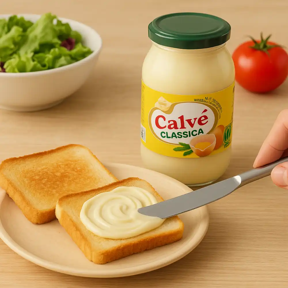 Calvé Maionese Classica Vaso 225 ml, Gusto Autentico e Cremoso Confezione da 12