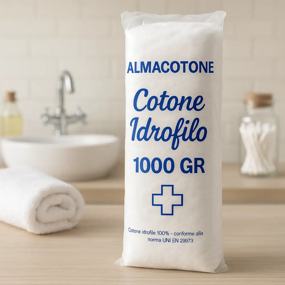Cotone Idrofilo Uso Sanitario 1000g – Morbido e Puro per Cura e Igiene