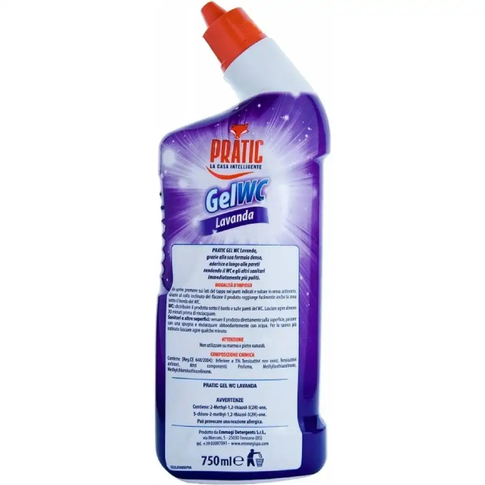 6 Pezzi Gel WC Lavanda 750ml – Pulizia Profonda Igienizzante e Profumata