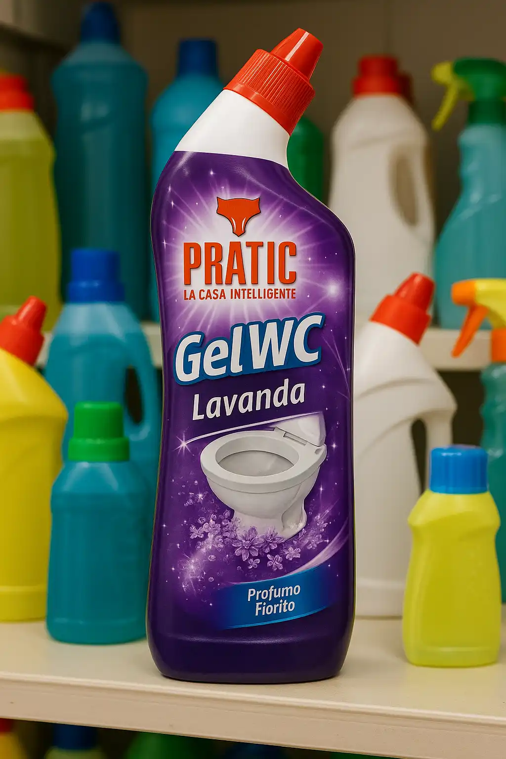6 Pezzi Gel WC Lavanda 750ml – Pulizia Profonda Igienizzante e Profumata