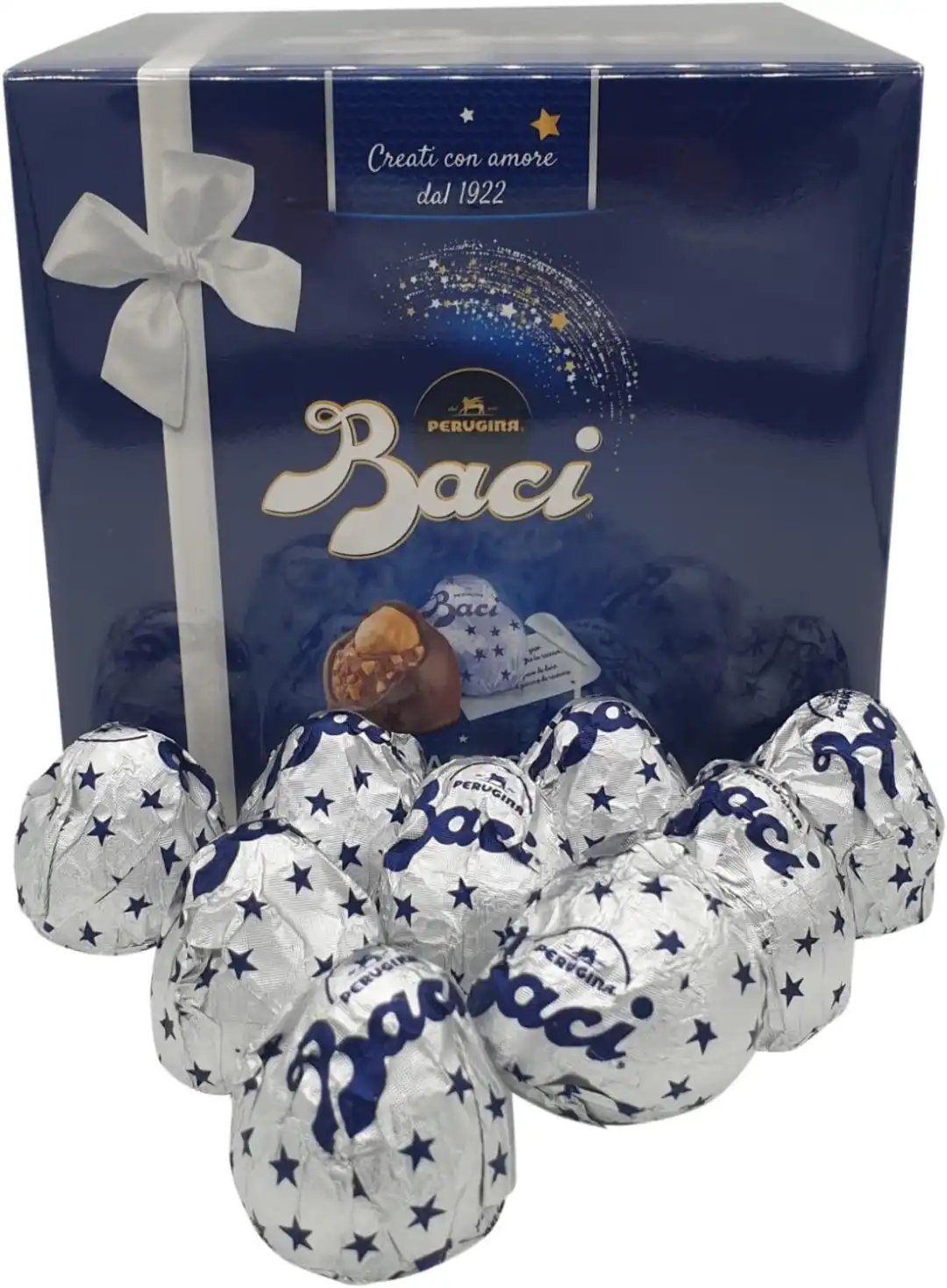 Baci Perugina Cubo Fondente Luisa 325g – Cioccolatini con Nocciola Intera