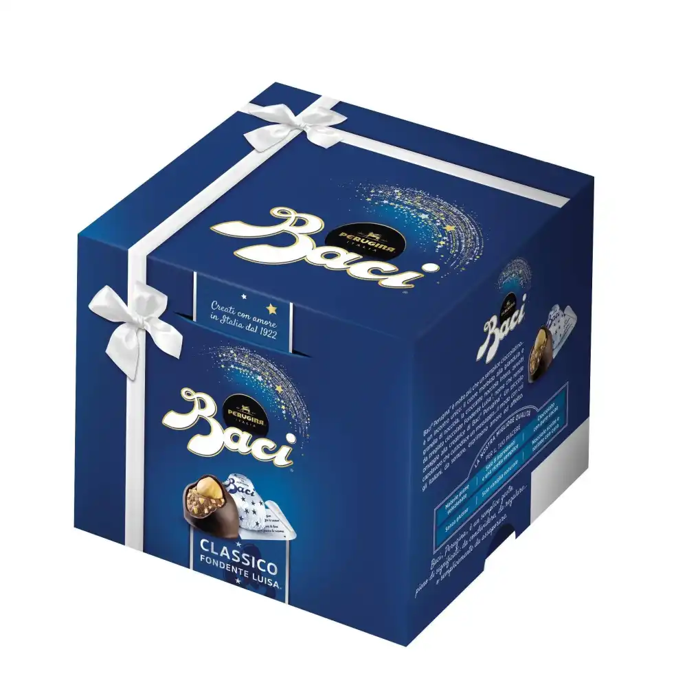 Baci Perugina Cubo Fondente Luisa 325g – Cioccolatini con Nocciola Intera