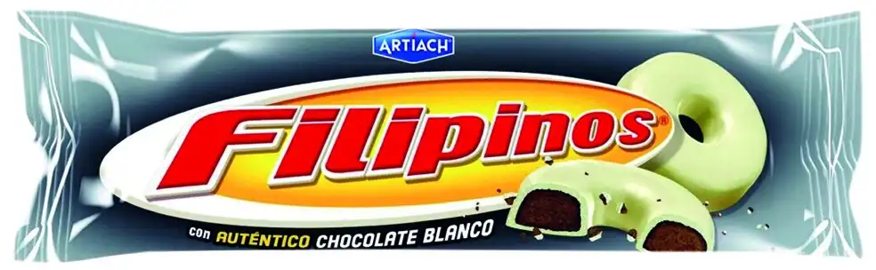 Filipinos Cioccolato Bianco 14x29,6g – Biscotti Croccanti Ricoperti Golosi