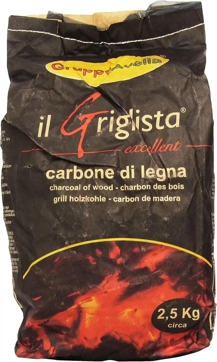 Il Griglista Carbone di Legna Naturale 2,5kg – Barbecue Grigliate Picnic