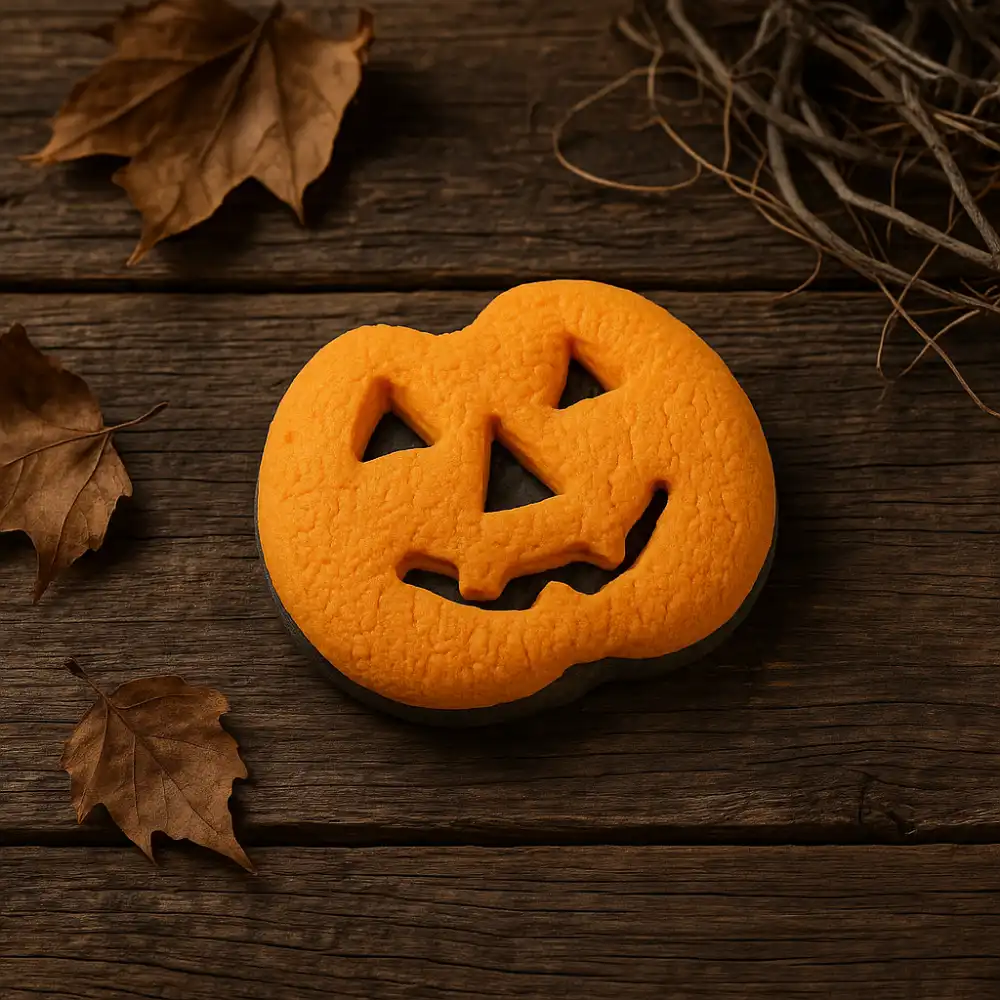 2kg di Biscotti Pasta Frolla Halloween Zucca Ricoperti Cioccolato Festa Tema
