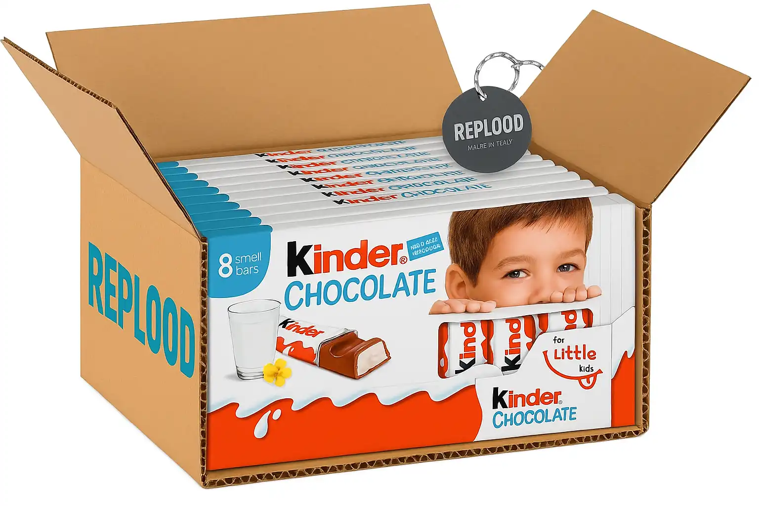 Kinder Chocolate 10 confezioni da 8 barrette  Cioccolato al latte per Merenda