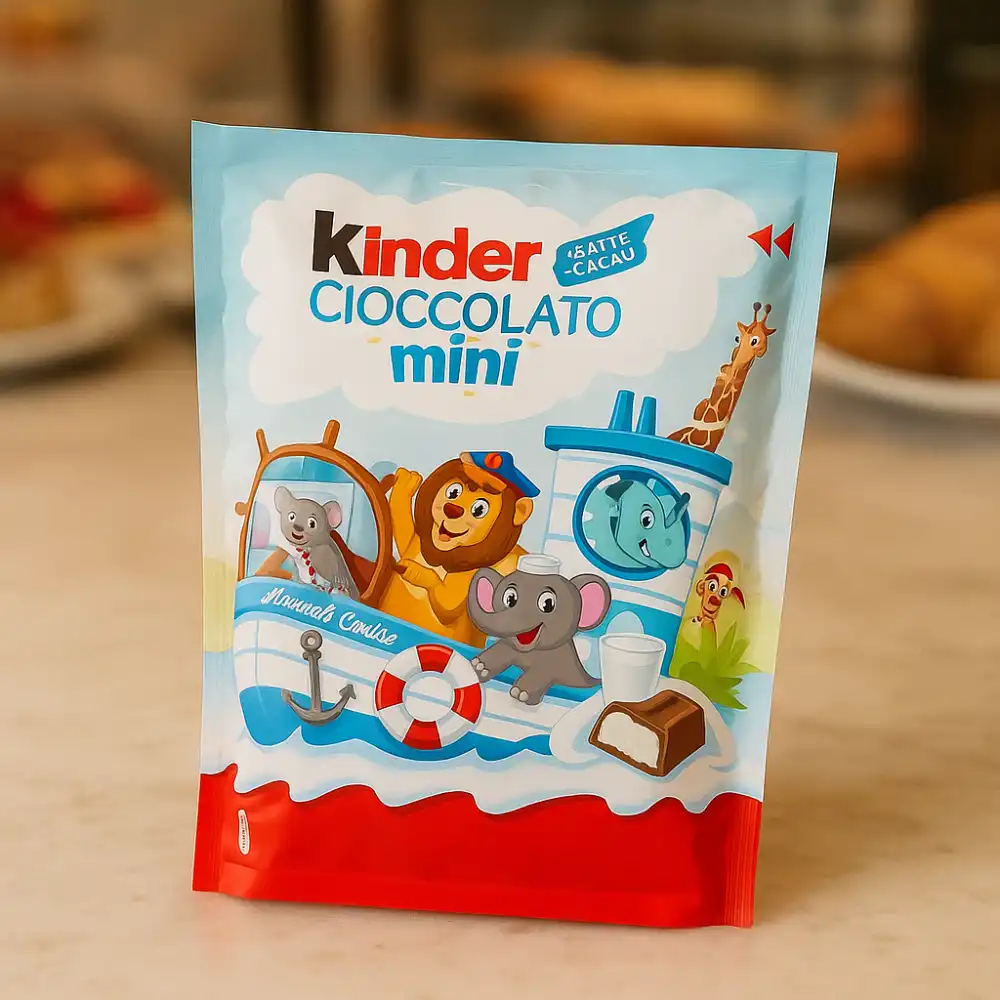 Kinder Cioccolato Mini 6 confezioni da 20 pezzi – Cioccolatini al latte ripieni
