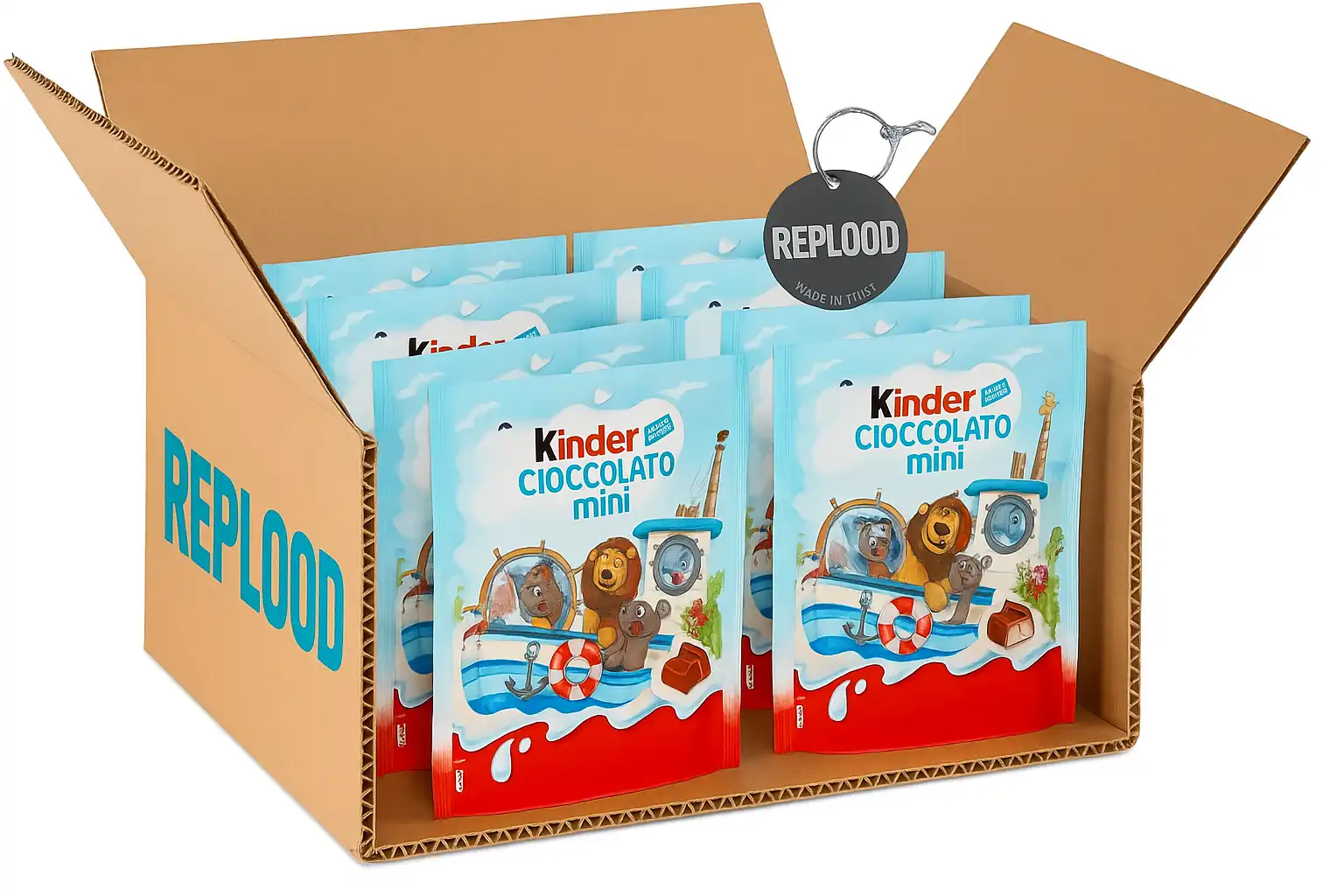 Kinder Cioccolato Mini 6 confezioni da 20 pezzi – Cioccolatini al latte ripieni