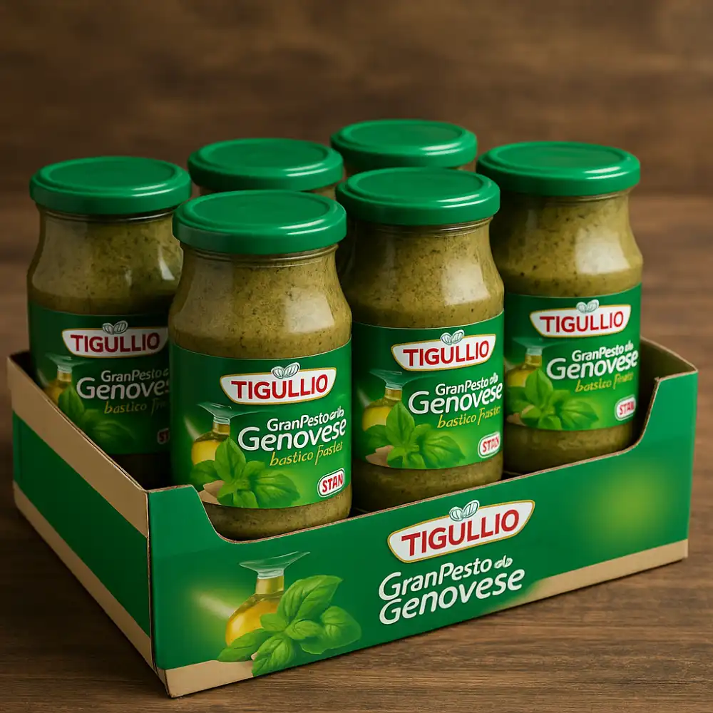 6x Tigullio Gran Pesto alla Genovese 500g Star – Basilico Fresco e Cremoso
