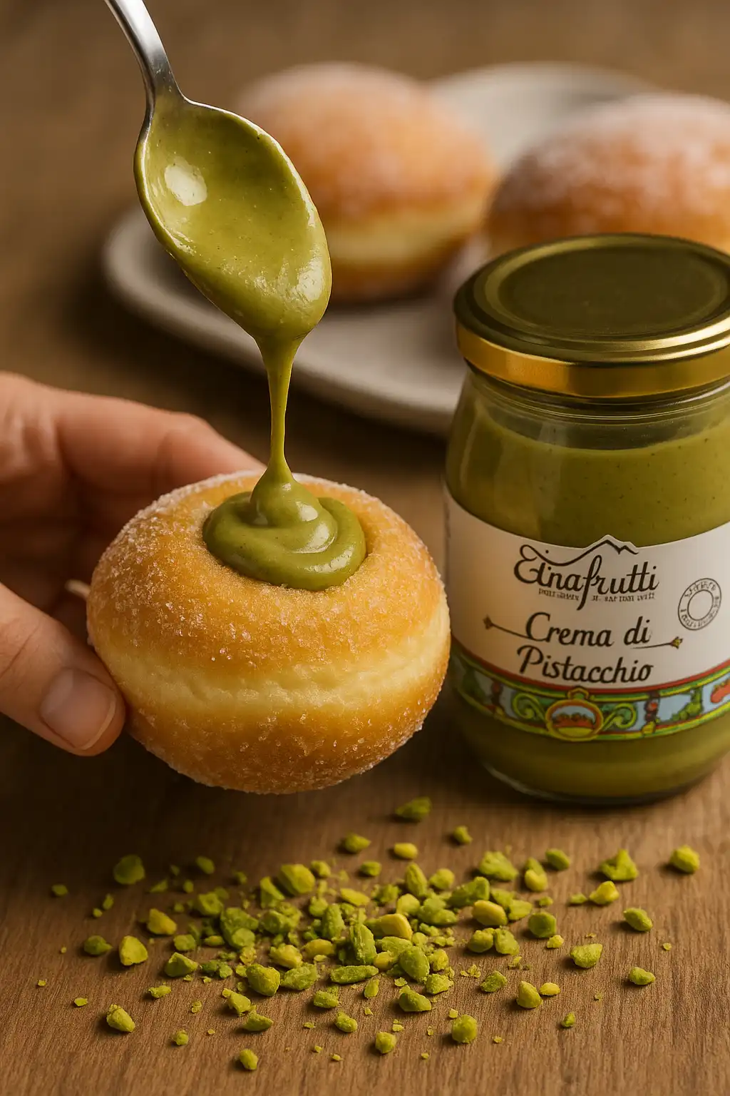 Etnafrutti Crema di Pistacchio Dolce 1000g – Spalmabile Siciliana Gourmet