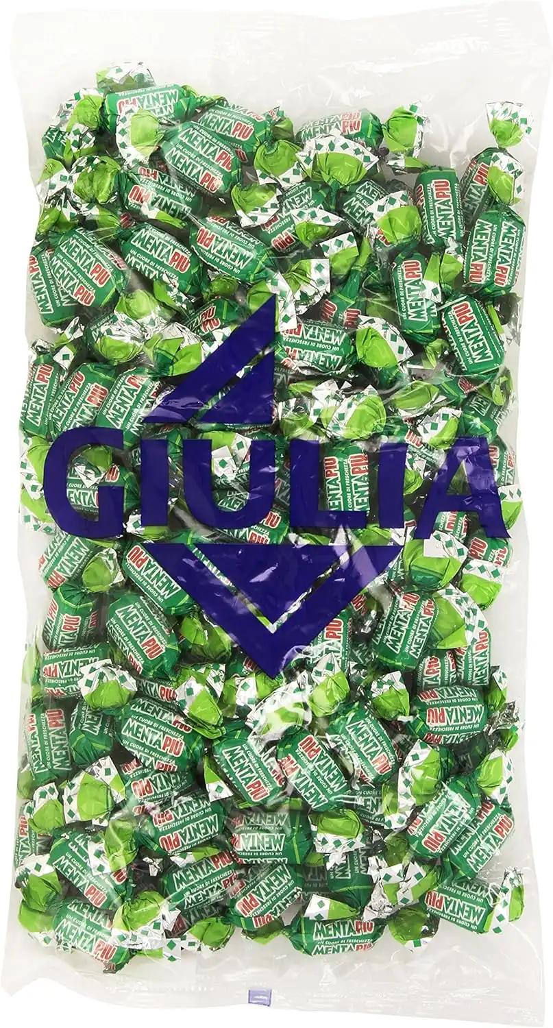 Giulia Menta Più Caramelle Ripiene alla Menta 1kg – Fresche e Rinfrescanti