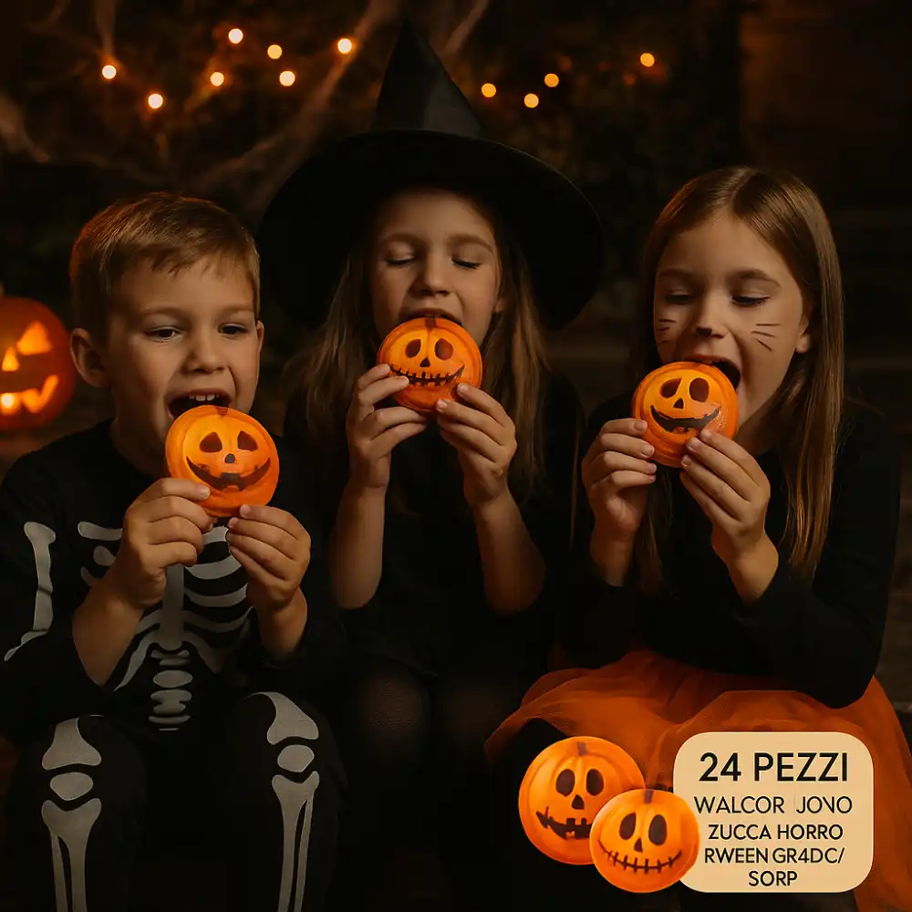 24x Walcor Uovo Zucca Horrorween 40g – Cioccolato con Sorpresa Halloween