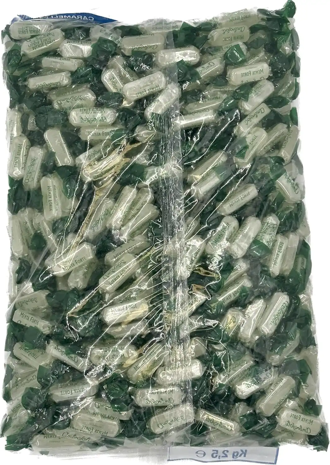 Caramelle Dure Alla Menta Forte Confezione Grande Da 2,5 Kg Fresche Aromatiche