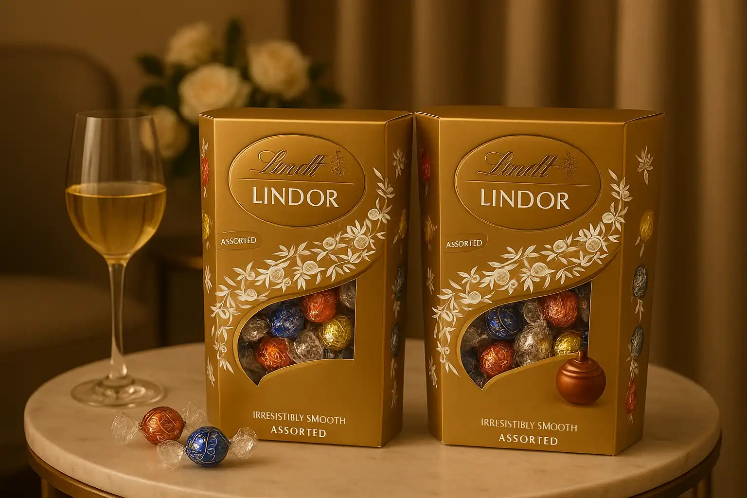 2x Lindt Lindor Assorted 337g Praline Cioccolato Latte Fondente Bianco Nocciola