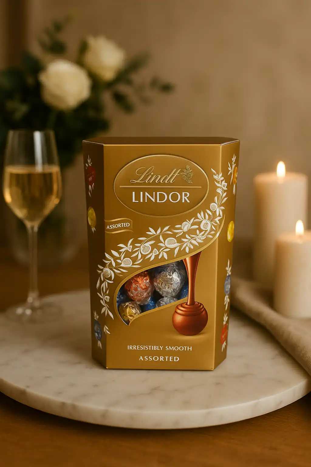 Lindt Lindor 337g Cioccolatini Praline Ripiene Assortite Latte Nocciola Fondente