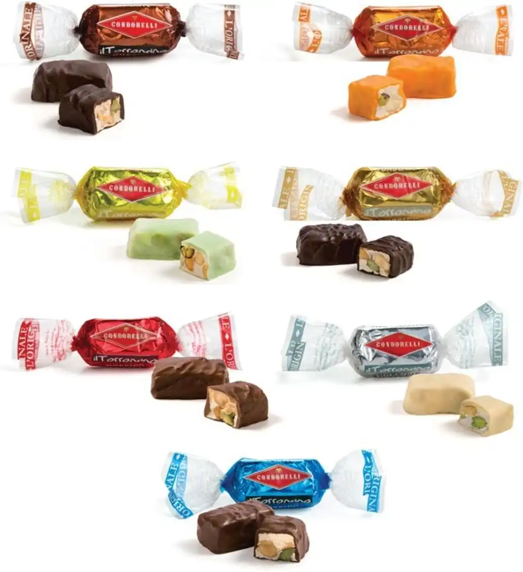 Condorelli Torroncini Assortiti 130g Torrone Morbido Gusti Misti Dolci Siciliani