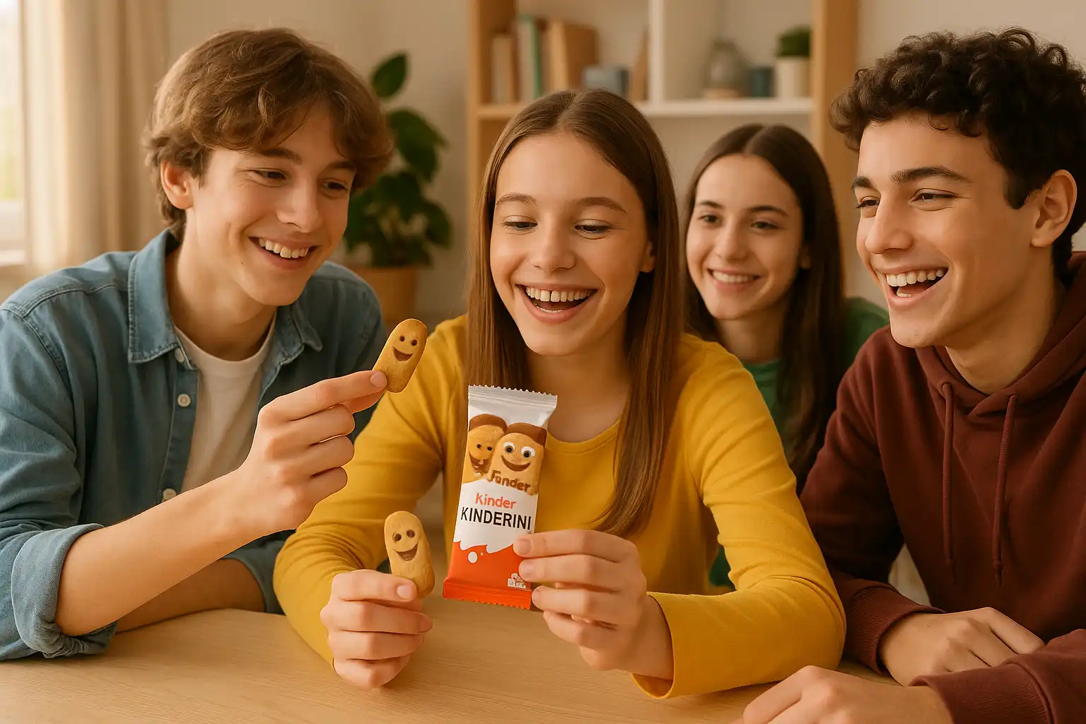 24 Pezzi Kinderini Biscotti Ripieni Con Crema Al Latte Confezione Da 25g