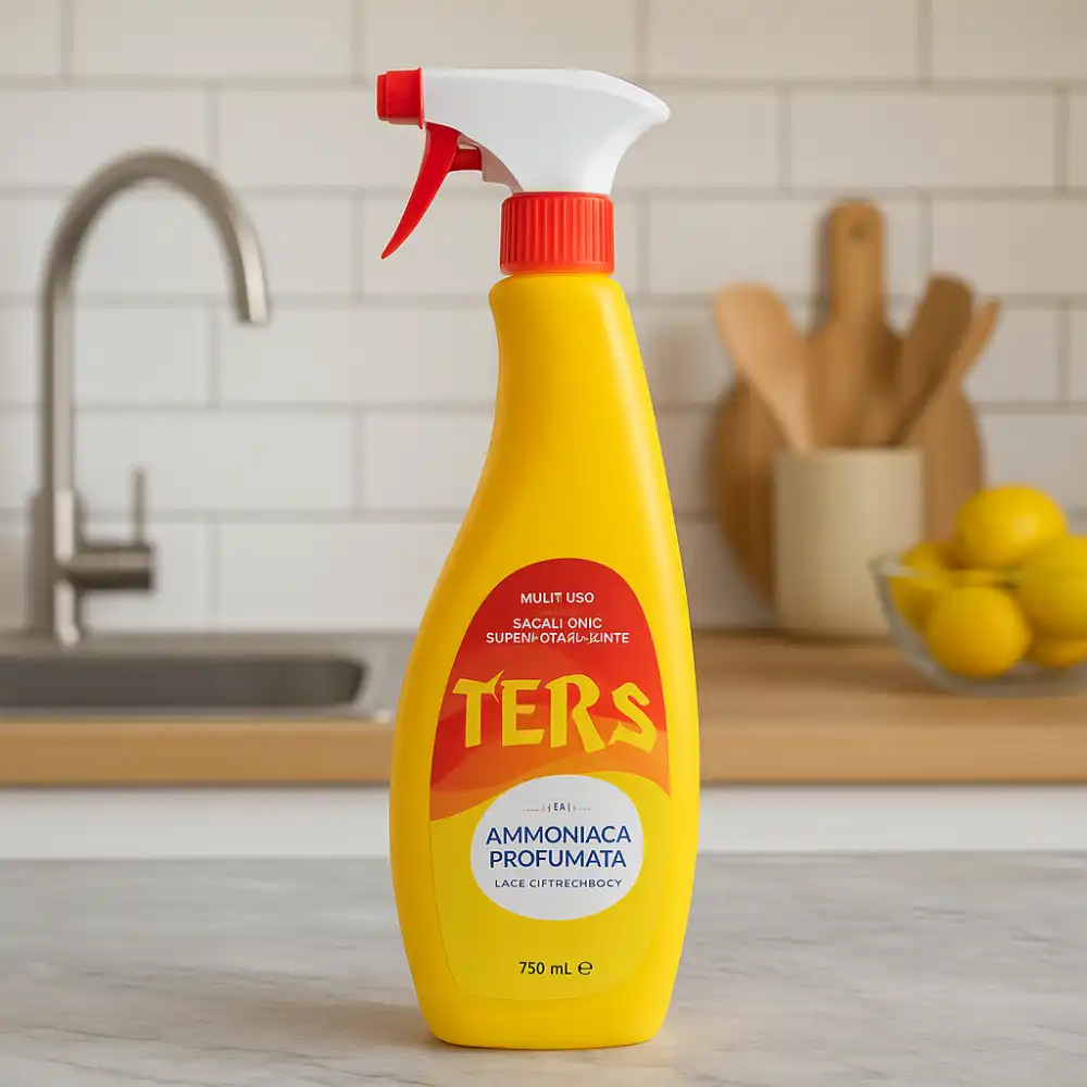 9X TERS Ammoniaca Spray Profumata 750ml – Detergente Multiuso Casa