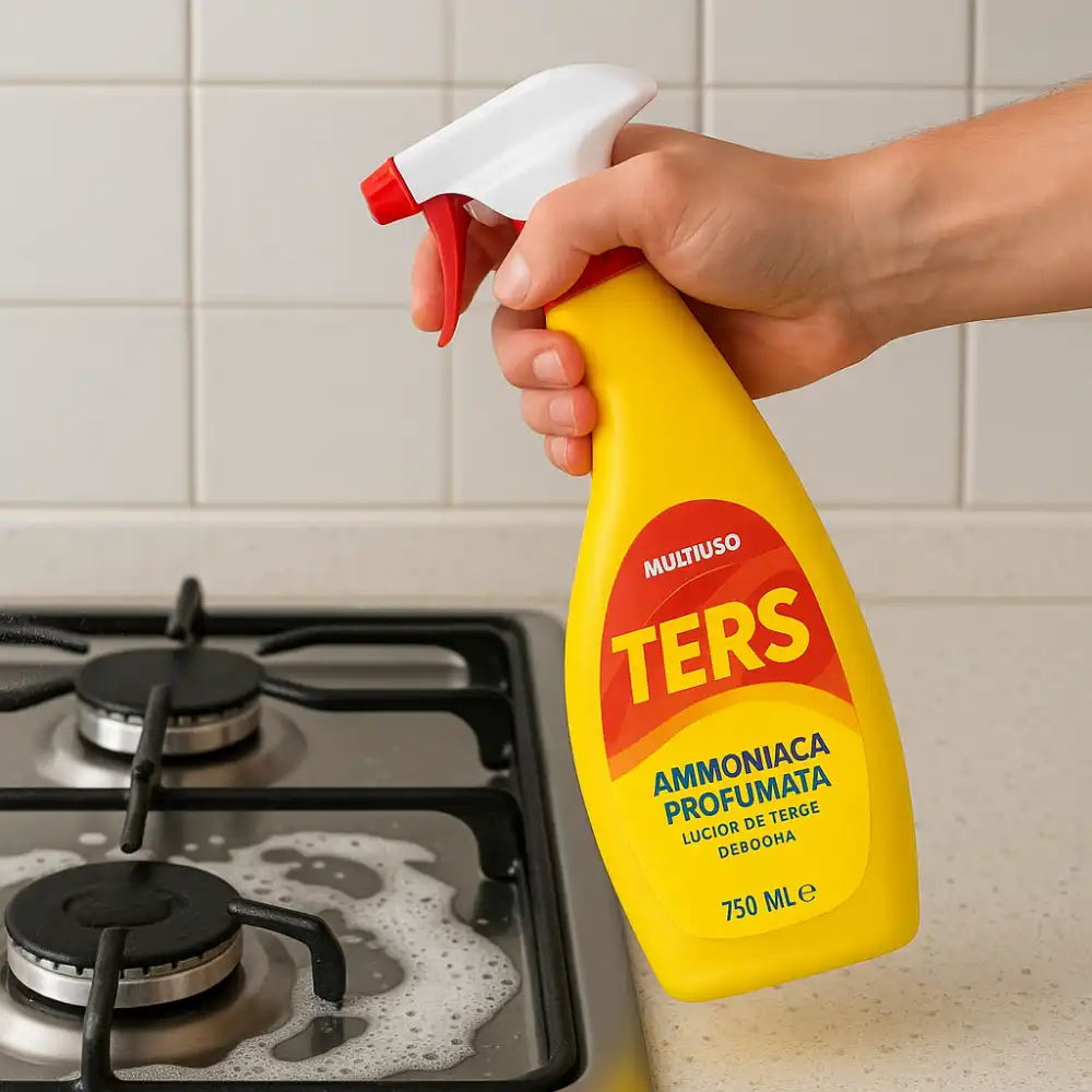 9X TERS Ammoniaca Spray Profumata 750ml – Detergente Multiuso Casa