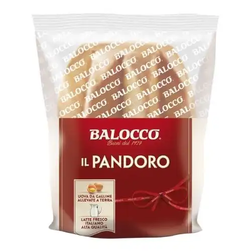 15x Balocco Mini Pandoro 80g – Dolce Soffice Classico Natale Flow Pack