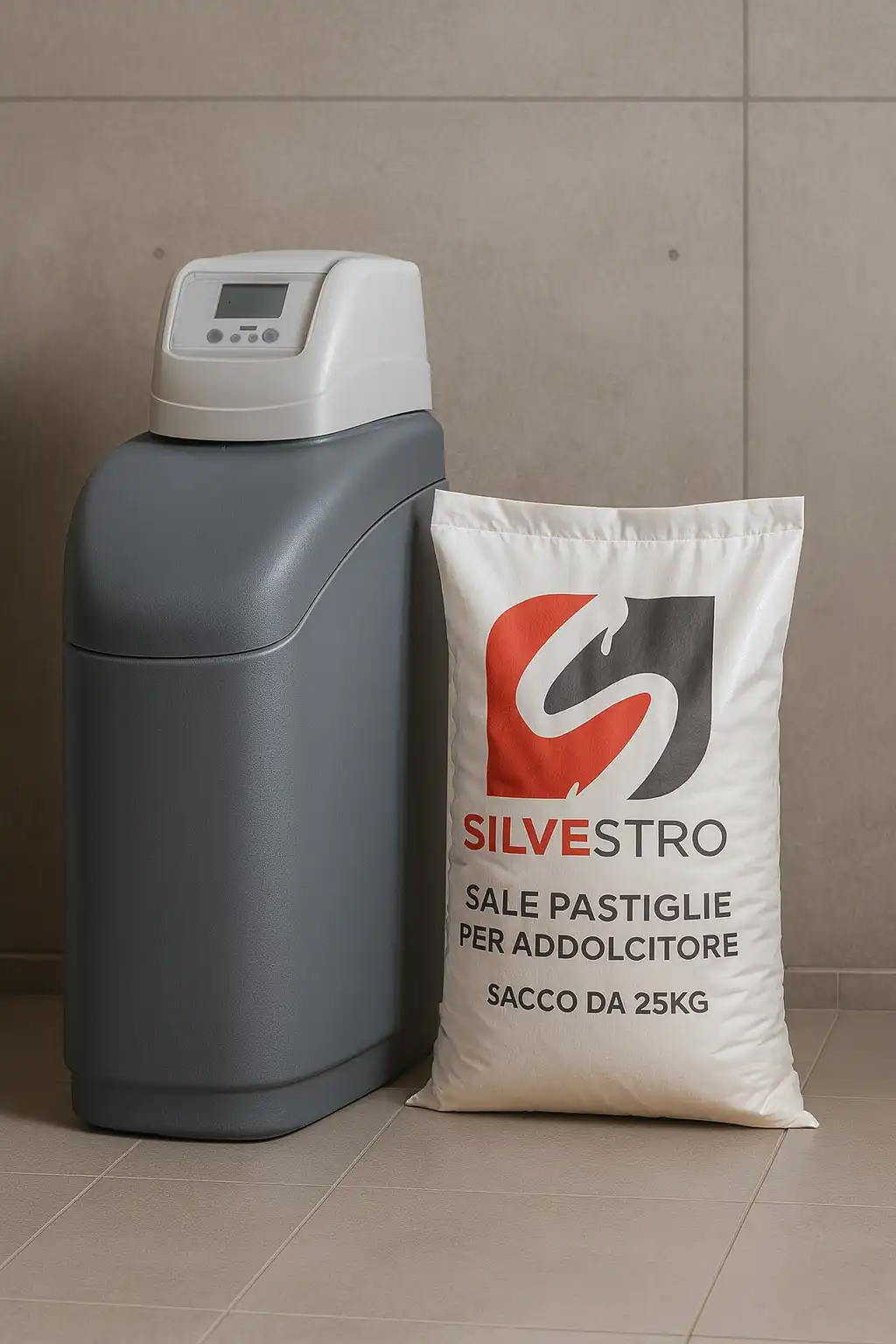 10 Sacchi Sale Addolcitore 25Kg Pastiglie Salgemma Acqua Addolcimento Pallet