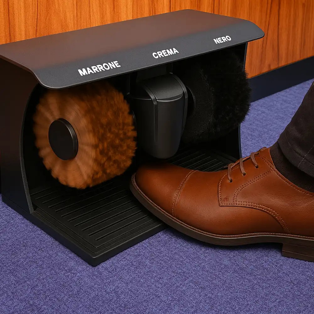 Lucidascarpe Elettrico 90W + Crema 180ml Omaggio – Cura Professionale Scarpe