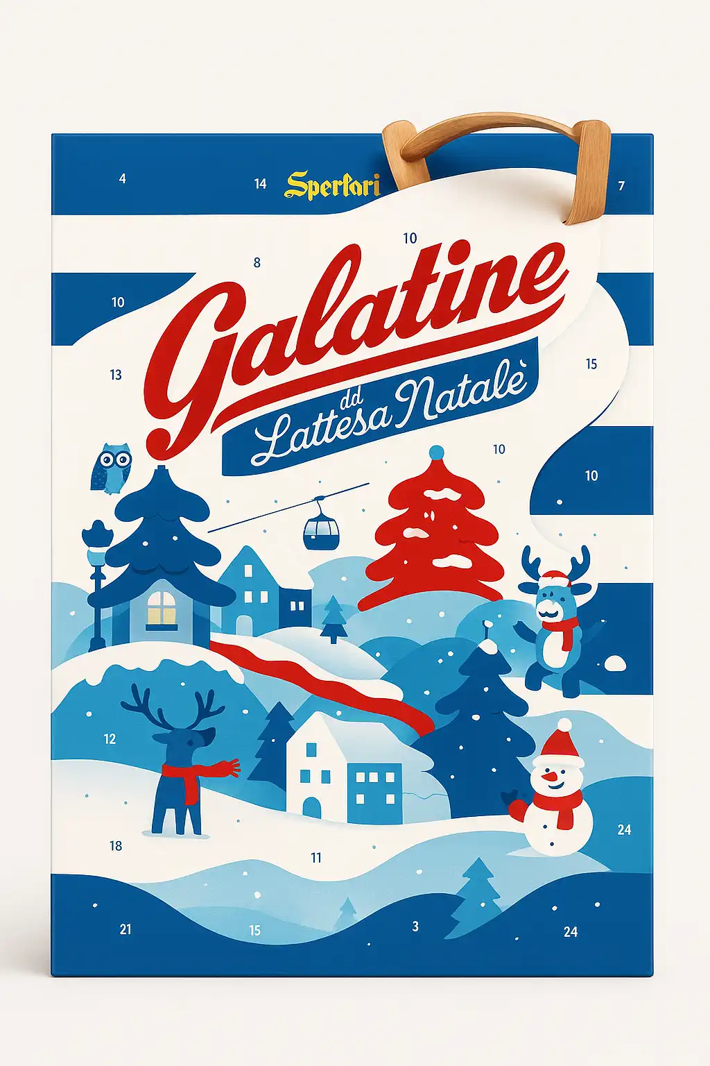 Sperlari Galatine Calendario Avvento 200g – Dolcetti Latte Attesa Natale