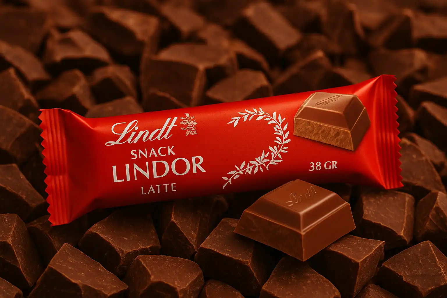24 Pezzi Lindt Snack Lindor Latte 38Gr Cioccolato Cremoso E Goloso