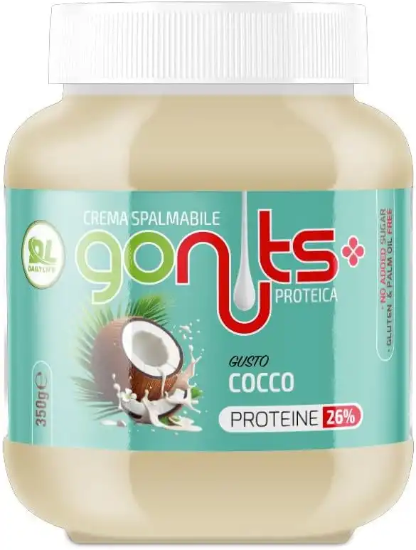 Daily Life Gonuts Crema Proteica Cocco 350G Senza Zuccheri Aggiunti Senza Palma