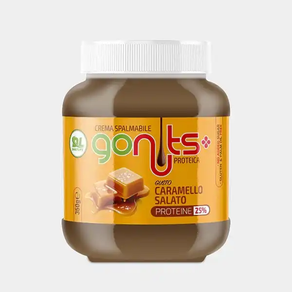 Daily Life Gonuts Crema Proteica Caramello Salato 350G Senza Zuccheri Aggiunti