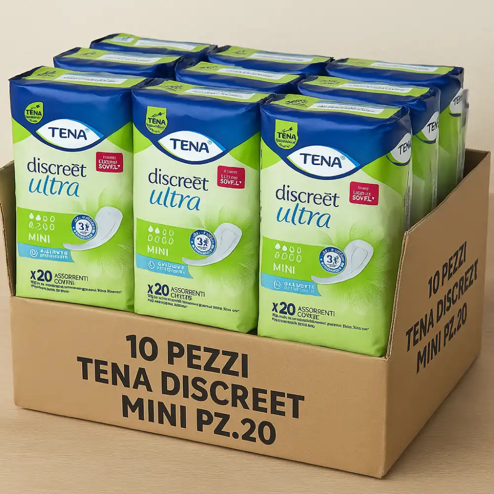 Tena Lady Discreet Mini 10X20 Assorbenti Incontinenza Leggera Sottili E Sicuri